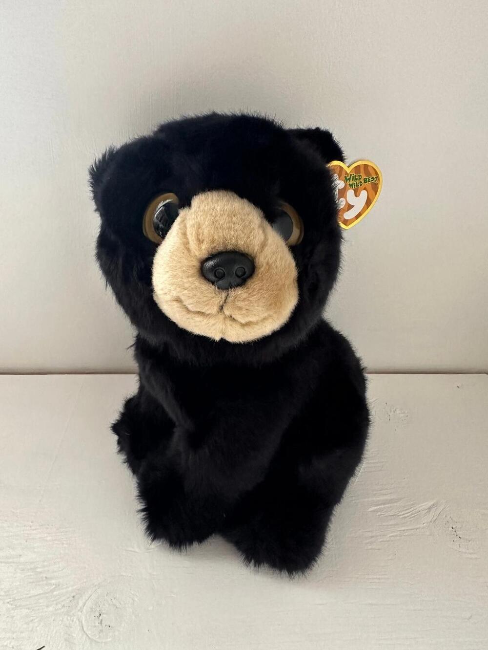 Ty Wild Wild Best Collection “Midnight” the Black Bear *Rare* (10 inch)